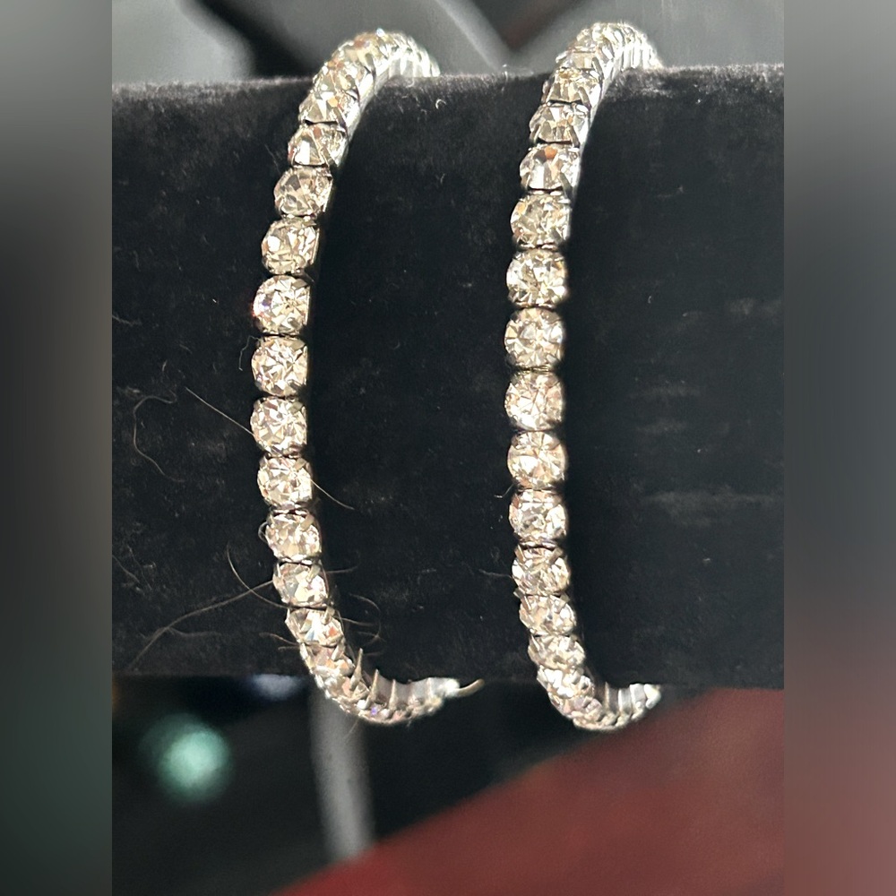 2 Bracelets Stretch With Swarovski Elements - image 1